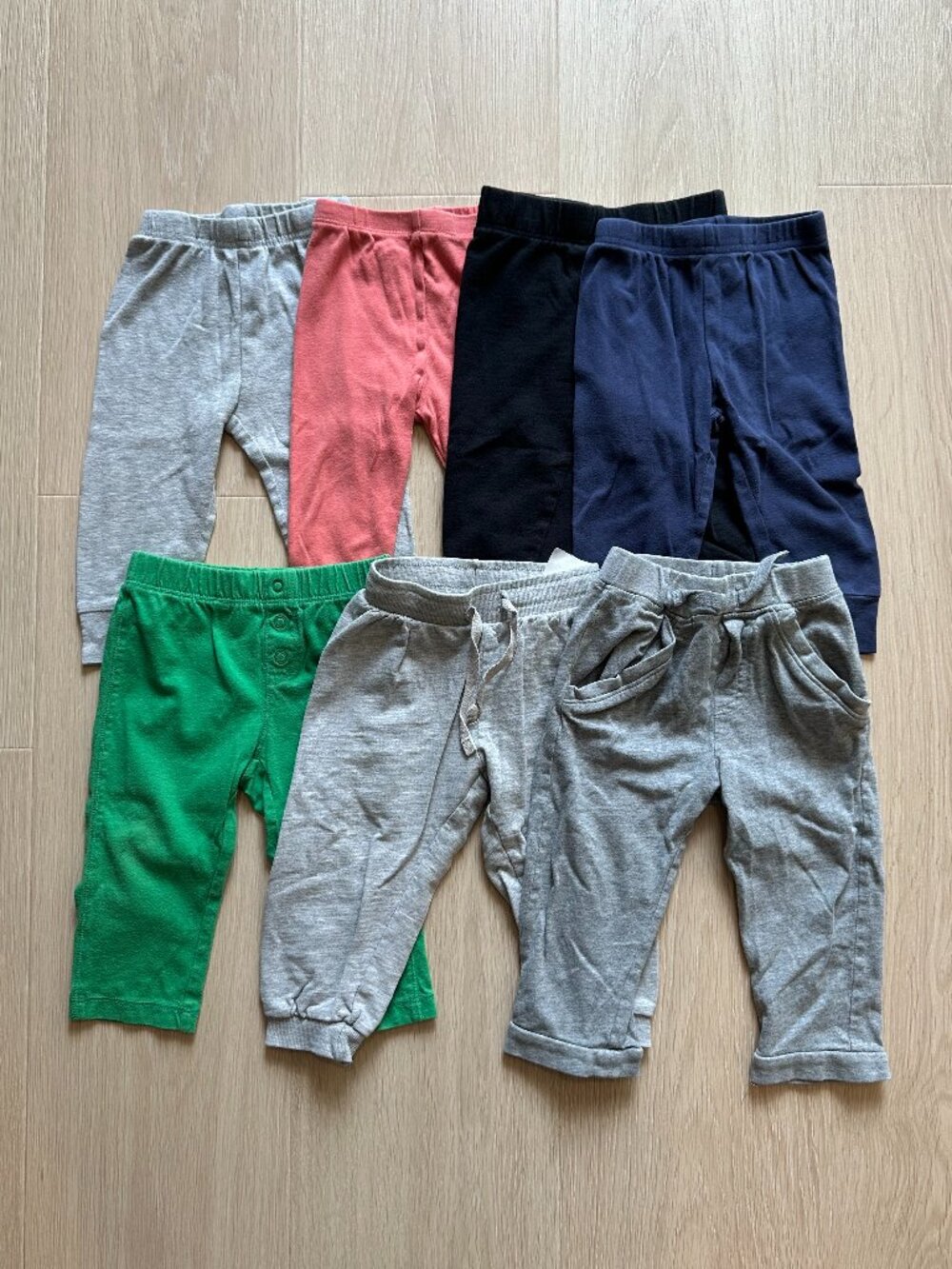7 Piece Lot Baby Boy Pants 12M Pull On Baby Pant
